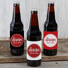 Design Your Own Personalized Beer Bottle Labels - Set Of 6 - 16230
