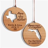 State of Love Personalized Couples Christmas Ornaments - 16236