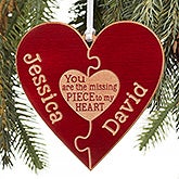 Personalized Couples Christmas Ornaments - Perfect Match - 16240