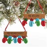Personalized Family Christmas Ornaments - Warm Mitten Family - 16248