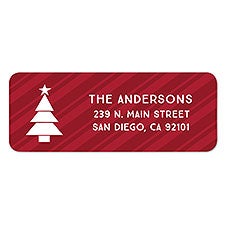 Personalized Holiday Return Address Labels - Christmas Icons - 16261