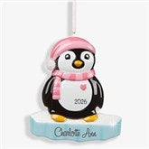 Personalized Girl Penguin Christmas Ornament - 16266
