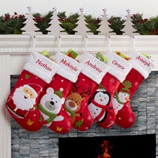 Personalized Christmas Stockings - Santa Claus Lane - 16275