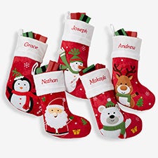 Personalized Christmas Stockings - Santa Claus Lane - 16275