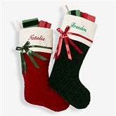Personalized Quilted Christmas Stockings - Winter Classic - 16279