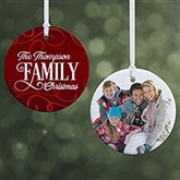 Personalized Family Photo Ornament - Family Christmas - 16296