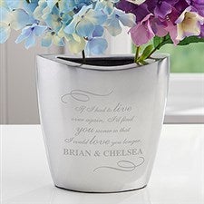 Personalized Flower Vase - Love You Longer - 16330