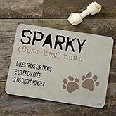 Personalized Dog Food Mat - Definition Of My Dog - 16406