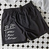 Personalized Mens Boxer Shorts - To Do List - 16425