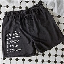 Personalized Mens Boxer Shorts - To Do List - 16425