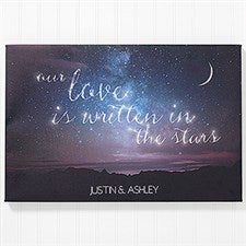 Personalized Canvas Prints - Love Written In The Stars - 16434