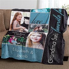 Personalized Photo Blankets - My Favorite Faces - 16467