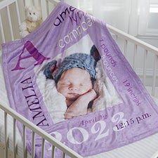 Personalized Photo Baby Blankets - All About Baby Girl - 16469