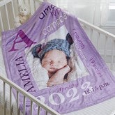 Personalized Photo Baby Blankets - All About Baby Girl - 16469