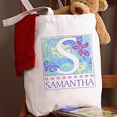 Personalized Girls Canvas Tote Bag - On the Go Design - 1647