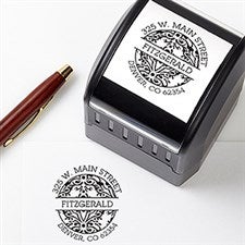 Personalized Return Address Stamp - Damask Design - 16472