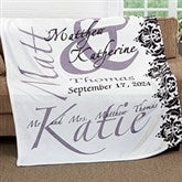 Personalized Wedding Blankets - The Wedding Couple - 16490