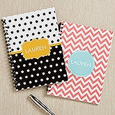 Personalized Mini Notebook Set - Preppy Chic - 16495