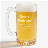 Personalized Retirement Beer Mug - 10168