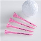 Pink Golf Tees