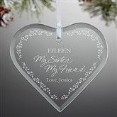 Glass Heart Ornament