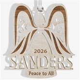 Personalized Christmas Ornaments - Family Angel - 12397