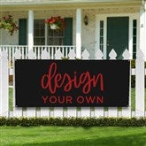Black 30x72 Banner