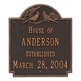 Oil Rubbed Bronze Plaque