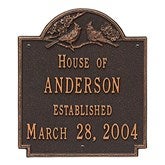 Oil Rubbed Bronze Plaque