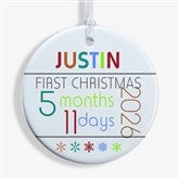 Personalized Babys First Christmas Ornaments - Babys Age - 13825
