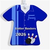 Personalized Christmas Ornaments - Bowling T-Shirt - 13861