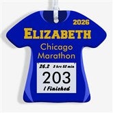 Personalized Christmas Ornaments - Race Day Running Bib - 13929
