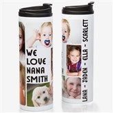 Personalized Photo Collage Travel Tumbler - 5 Photos - 14835