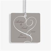 Personalized Engagement Photo Christmas Ornaments - Double Sided - 14843