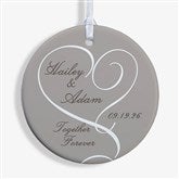 Personalized Engagement Photo Christmas Ornaments - Double Sided - 14843