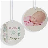Personalized New Baby Christmas Ornaments - Darling Baby - 15082
