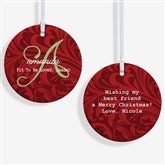Personalized Christmas Ornament - Name Meaning - 2 Sided - 15146