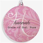 Personalized Christmas Ornament - Name Meaning - 2 Sided - 15146