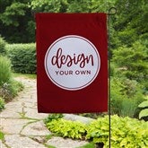 Burgundy Garden Flag