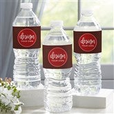 Brown Water Bottle Labels
