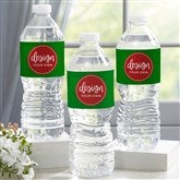 Green Water Bottle Labels