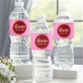 Pink Water Bottle Labels