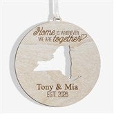 State of Love Personalized Couples Christmas Ornaments - 16236