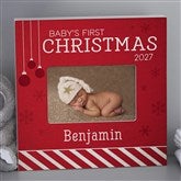 Personalized Christmas Picture Frame - Babys 1st Christmas - 16366