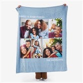 Personalized Photo Fleece Blankets - Picture Perfect - 5 Photos - 16486-5