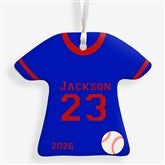 Personalized Baseball Jersey Christmas Ornaments - 16656