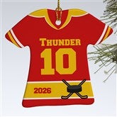 Personalized Hockey Jersey Christmas Ornaments - 16659