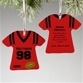 Personalized Football Jersey Christmas Ornaments - 16660
