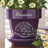 Purple Flower Pot