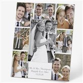 Personalized Wedding Photo Printed Picture Frame - Wedding Photo Collage - 17679